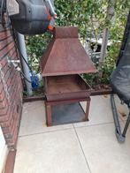 Gietijzeren haard voor in de tuin, Ophalen