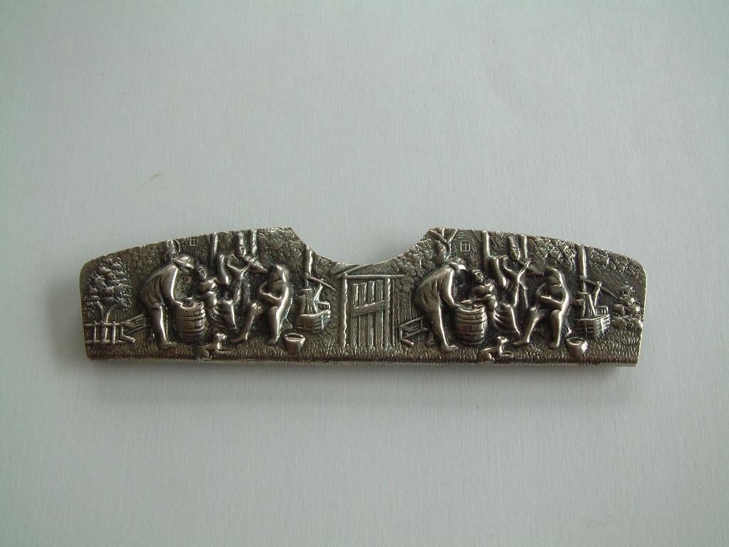 Verzilverde kamhouder foudraal Hans Jensen Denmark, Ophalen of Verzenden