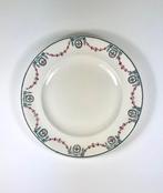 Longwy Moselle terre de fer plat bord diner bord begin 1900, Ophalen of Verzenden