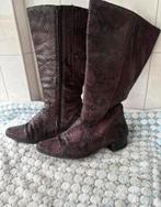 JJ jj FOOTWEAR 2-3xw LAARS Lugano Croco bordeaux, Ophalen, Zo goed als nieuw, Rood, Hoge laarzen