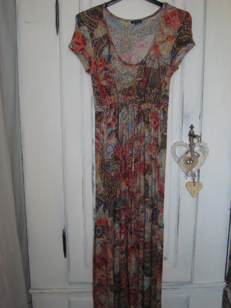 Caroline Biss lange zomerjurk 40 L, Maat 38/40 (M), Overige kleuren, Verzenden, Zo goed als nieuw