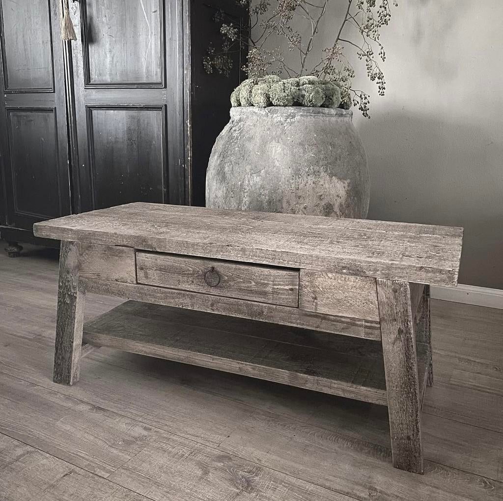 ~Stoer Sober Landelijk Houten Salontafel~, Ophalen of Verzenden, Nieuw