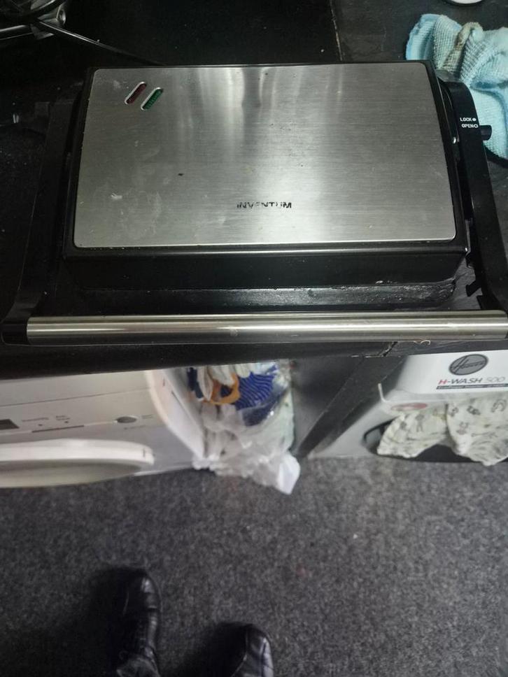 Inventum Grill - Compact en Gebruikt, Witgoed en Apparatuur, Contactgrills, Gebruikt, Ophalen of Verzenden