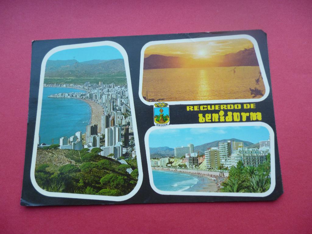 ansisichtkaart Benidorm Spanje, Ophalen of Verzenden, 1960 tot 1980, Gelopen, Spanje