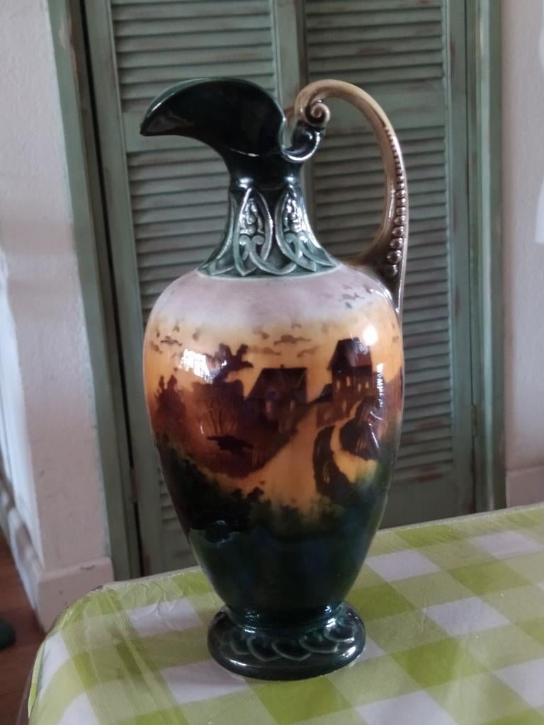 Art Nouveau stijl  bihi czechoslova Kia vaas, Antiek en Kunst, Ophalen of Verzenden