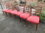 Set van 6 vintage Pastoe eetkamerstoelen, Ophalen