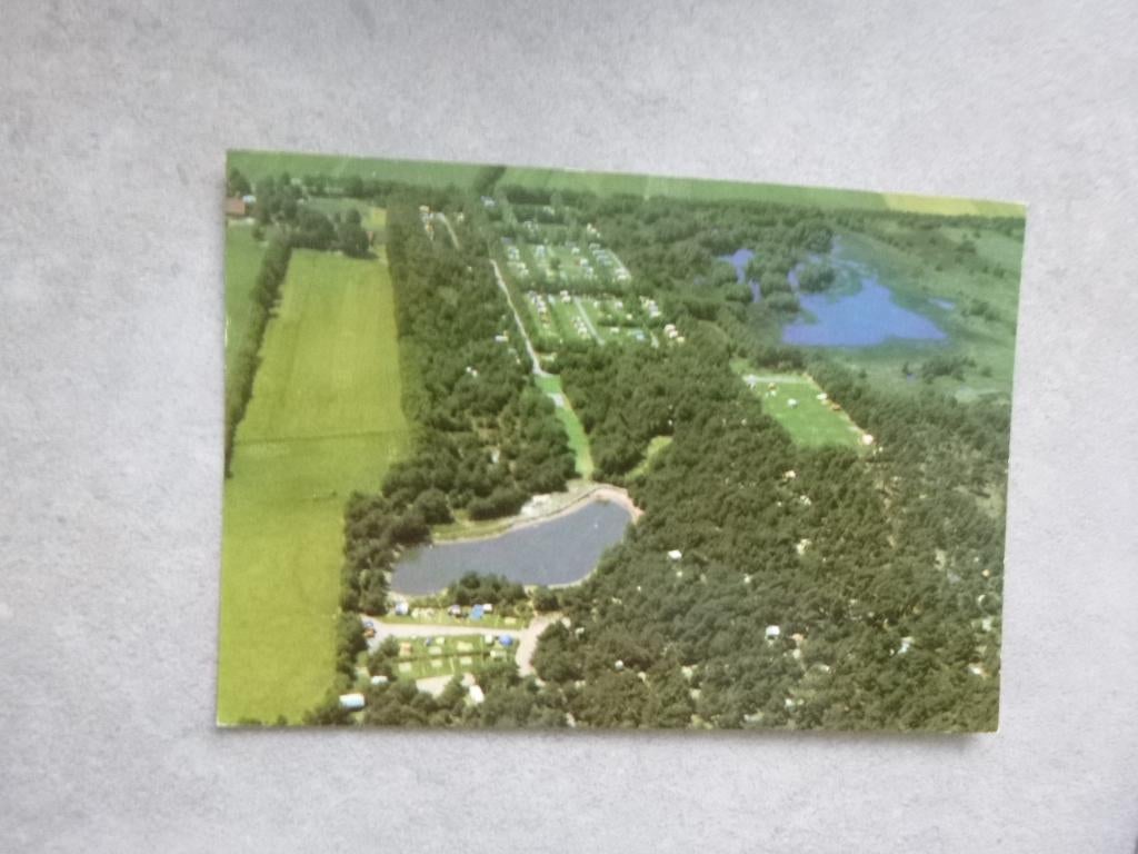 Lattrop-Denekamp, camping de Bergvennen/luchtfoto, Verzenden, 1980 tot heden, Gelopen, Noord-Brabant