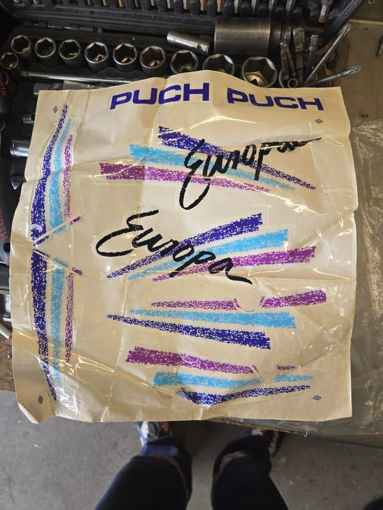 Puch europa sticker set, Auto diversen, Ophalen of Verzenden