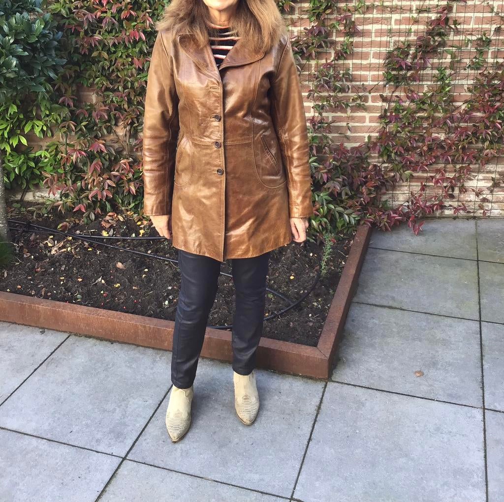 Leren damesjas maat 38, Ophalen of Verzenden, Zo goed als nieuw