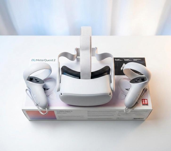 Meta Quest 2 VR Headset | 128gb | Met accessoires, Spelcomputers en Games, Virtual Reality, Zo goed als nieuw, Overige platformen