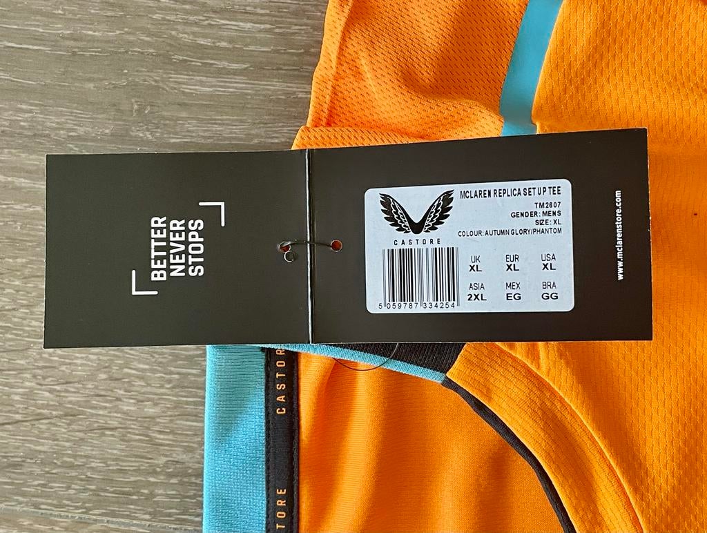 McLaren T-shirt nieuw maat XL, Verzenden, Nieuw, Maat 56/58 (XL), Oranje
