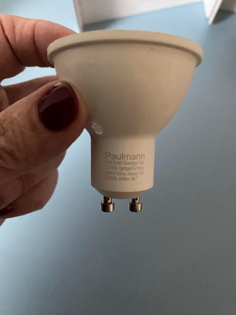 Paulmann spots 3 stuks, Gebruikt, Metaal of Aluminium, Ophalen of Verzenden, Led