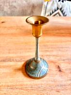 ArtDeco cloisonne messing kandelaar, Ophalen of Verzenden, Koper of Brons