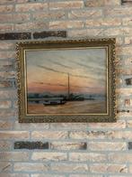 ZEILSCHIP (BOTTER) OP WATER, Antiek en Kunst, Ophalen