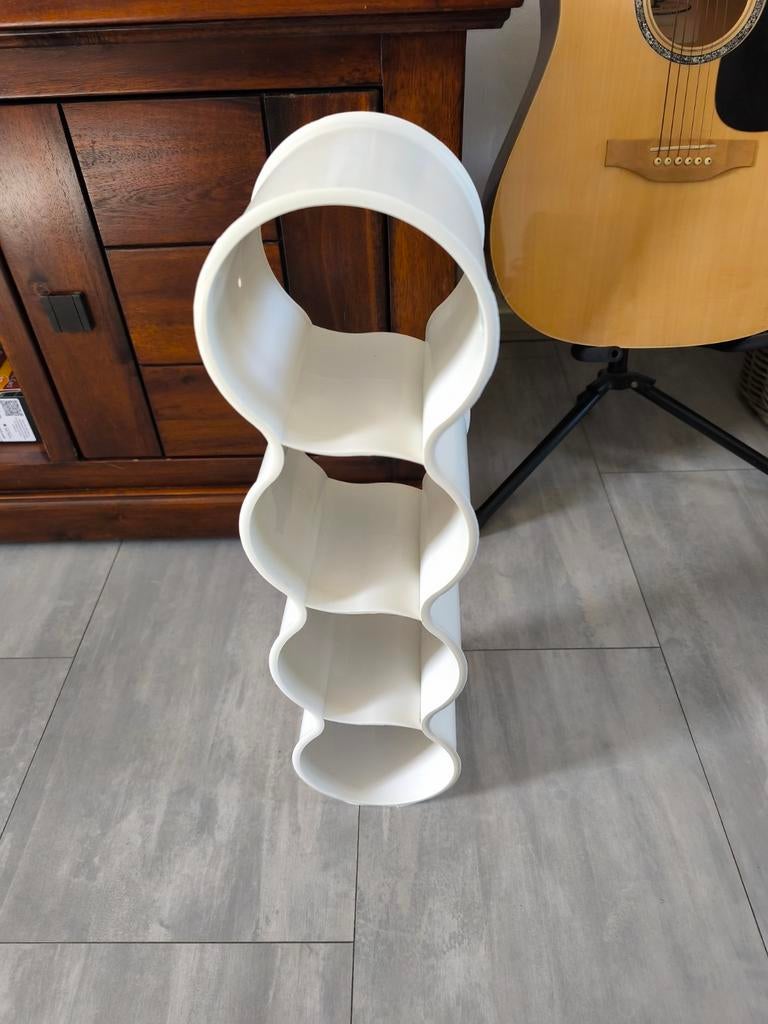 Vintage Space Age Kunststof Wijnrek, Huis en Inrichting, Woonaccessoires | Wijnrekken, Kunststof, Gebruikt, Ophalen of Verzenden