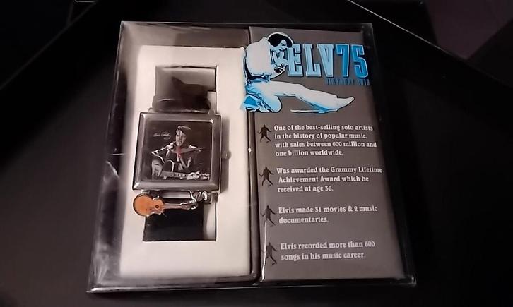 Elvis Presley 75th Anniversary Horloge - Nieuw in Doos, Sieraden, Tassen en Uiterlijk, Horloges | Dames, Nieuw, Polshorloge, Overige merken