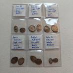 Rusland set 12 dengas en kopeks van 5 tsaren (1547-1721), Ophalen of Verzenden, Rusland