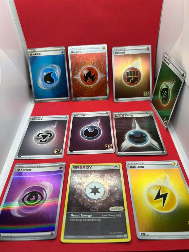 Holo Energy Lot EX Legend Maker Stamped + 25th / China Holos, Ophalen of Verzenden, Zo goed als nieuw, Meerdere kaarten
