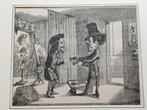 Fuchs Houtgravure 1850 De Kunstschilder Uitgedaagd, Antiek en Kunst, Ophalen of Verzenden