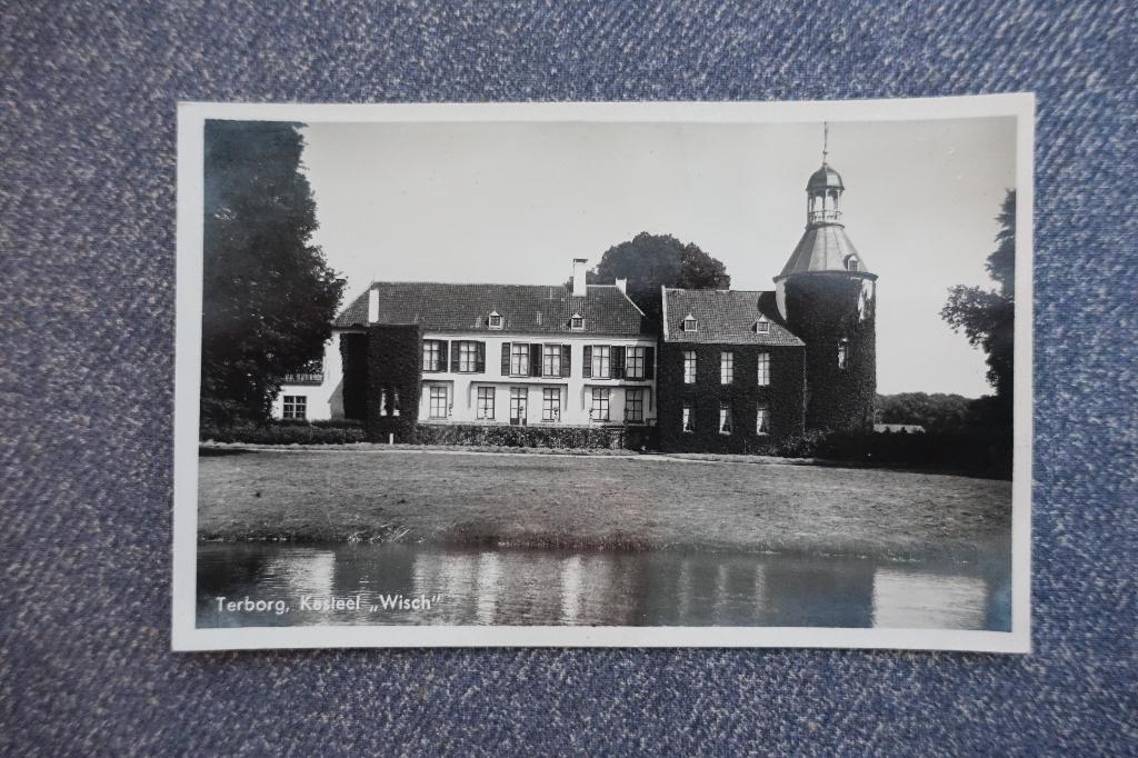 Terborg. kasteel Wisch, Verzamelen, Ansichtkaarten | Nederland, Ongelopen, Gelderland, 1940 tot 1960, Ophalen of Verzenden