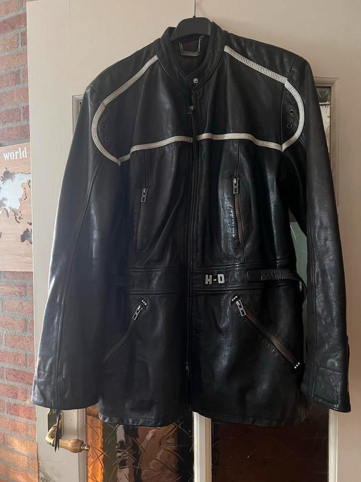 Stoere Harley-Davidson motorjas van leer, Motoren, Kleding | Motorkleding, Jas | leer, Heren, Tweedehands, Ophalen of Verzenden