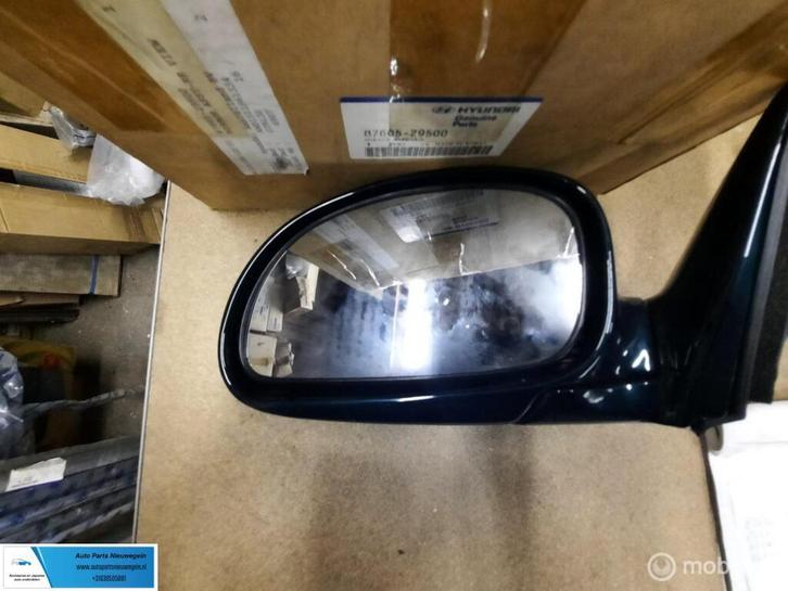Buitenspiegel links blauw Hyundai Lantra ('95-01), Auto-onderdelen, Spiegels, Hyundai, Nieuw, Ophalen of Verzenden
