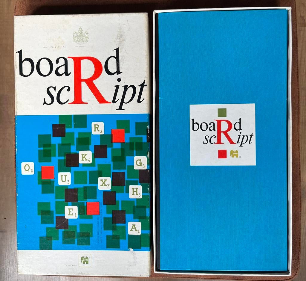 Vintage: Gezelschaps spel! Board script!, Drie of vier spelers, Ophalen of Verzenden, Gebruikt