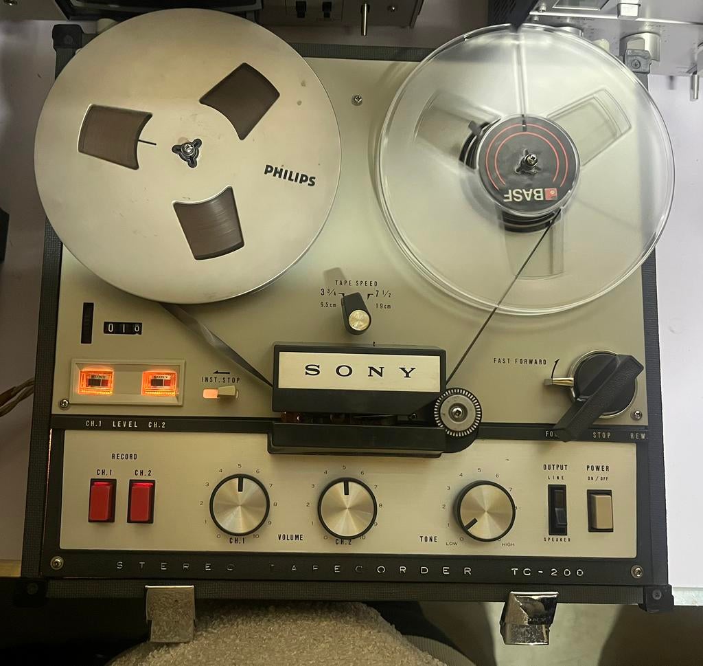 Sony TC-200 bandrecorder – werkend, Ophalen of Verzenden, Bandrecorder