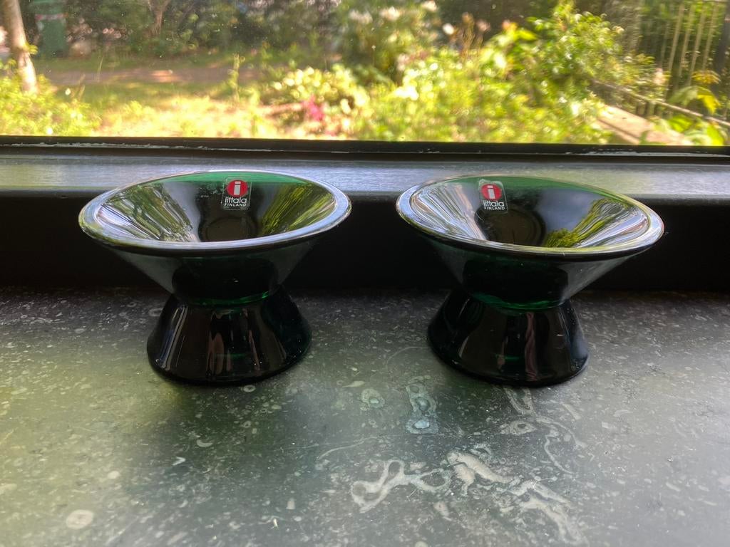 Iittala Kartio kandelaar groen (model 6405), Ophalen of Verzenden, Zo goed als nieuw, Overige typen
