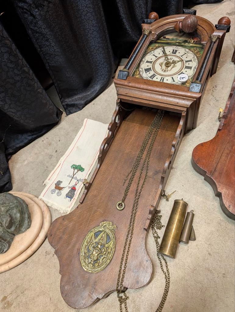 Antiek kantoortje Friese klok. €90., Antiek en Kunst, Antiek | Klokken, Ophalen