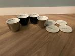 Exclusieve Rituals Kopjes set - Zwart & Zilver & 4 schotels, Ophalen of Verzenden, Zo goed als nieuw, Beker of Kan