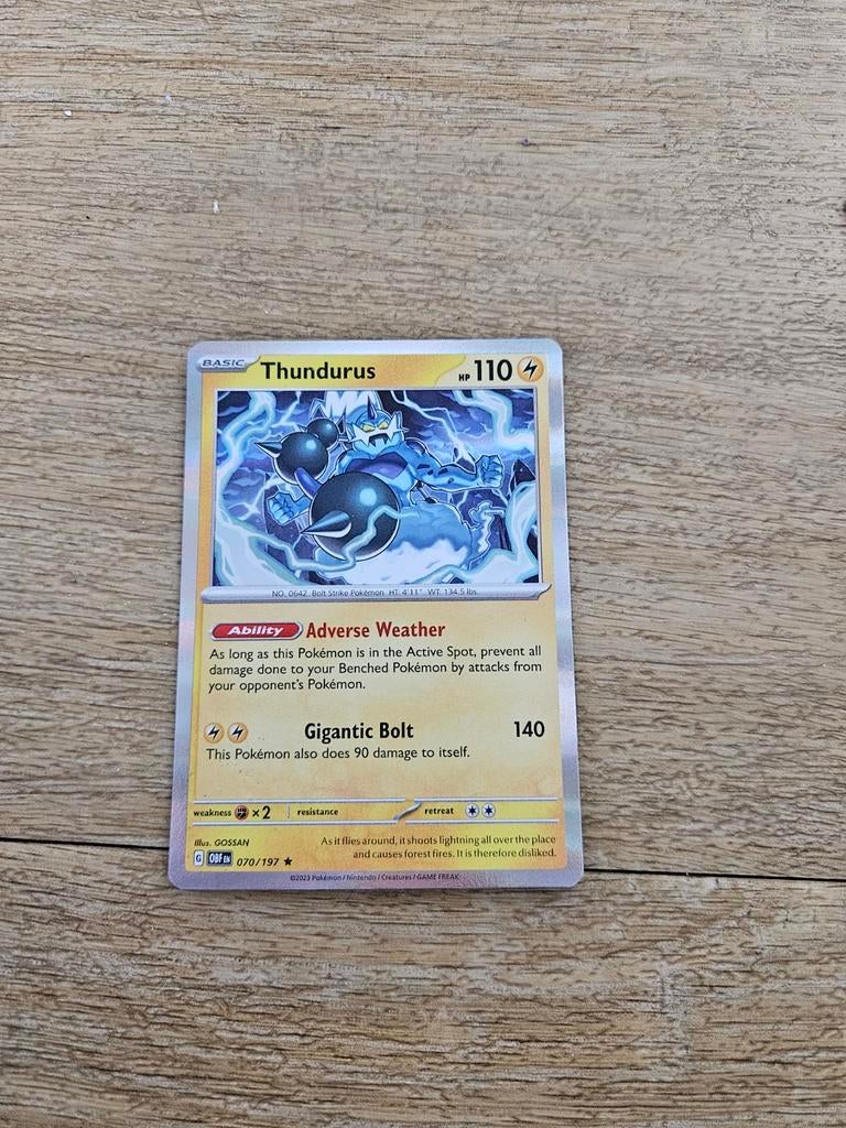 Pokémon kaart Thundurus 070/197, Ophalen of Verzenden