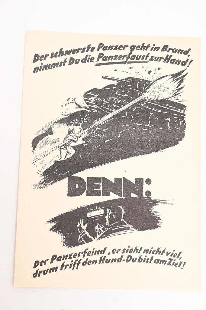 ww2 panzerfaust handleiding, Verzamelen, Militaria | Tweede Wereldoorlog, ., Johnsmilitaria.com, Ophalen of Verzenden, Duitsland