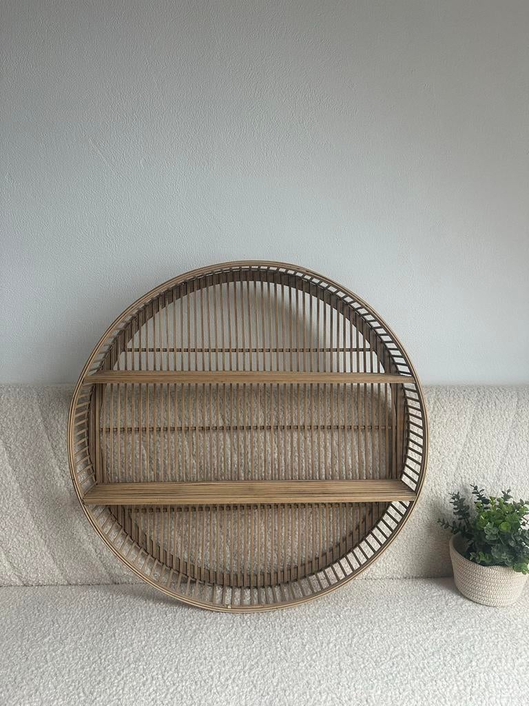 Mooi rotan wandrek - Bohemian interieur, Ophalen of Verzenden, Gebruikt