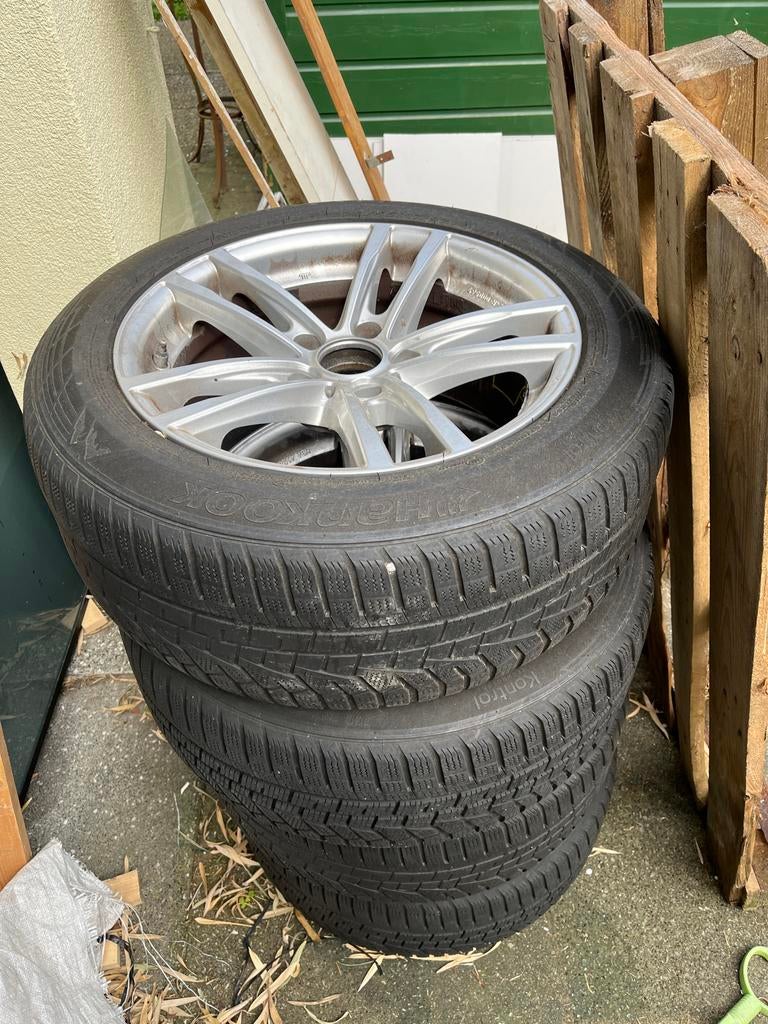 Set van 4 Hankook winterbanden met velgen, Ophalen, Gebruikt, BMW