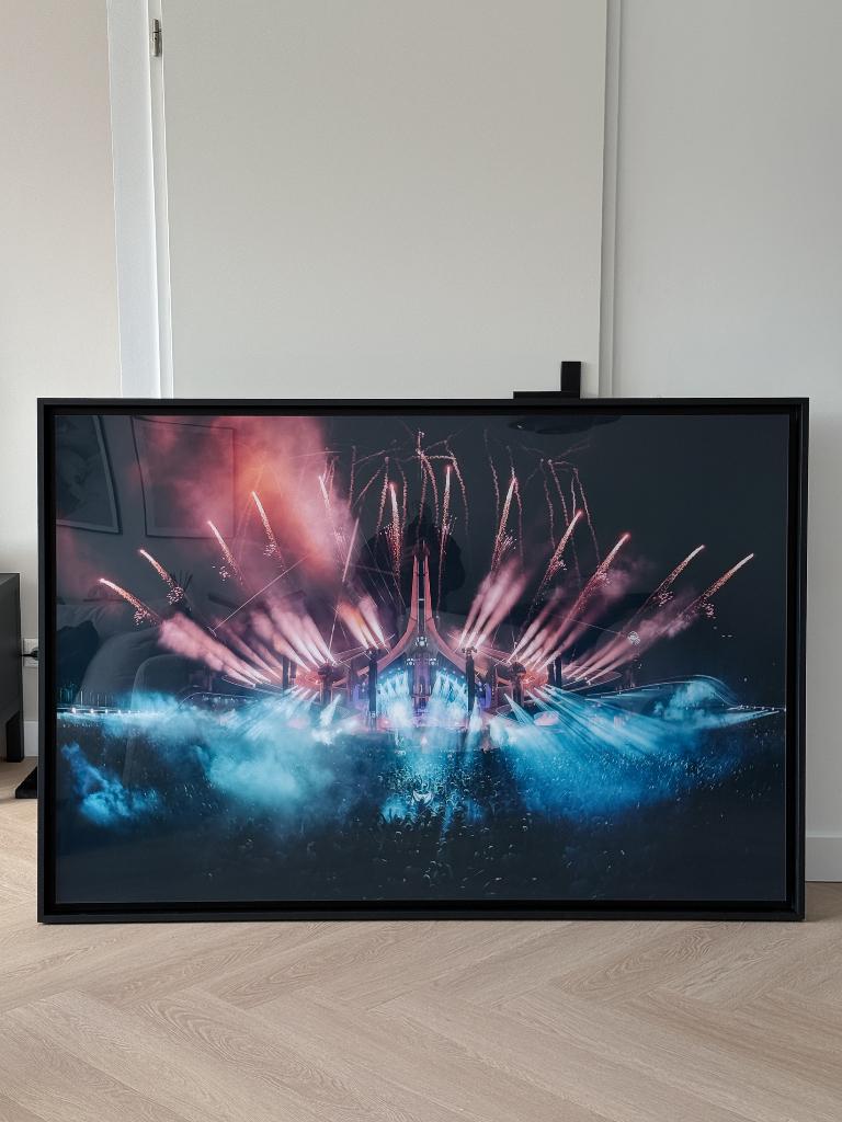 Tomorrowland 2022 wall-art (150x100), Ophalen, Gebruikt, Hout, Meerkleurig