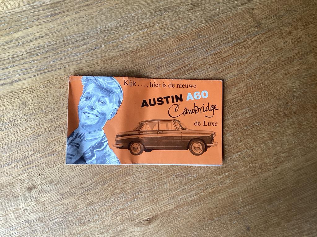 Originele Austin A60 Cambridge de Luxe brochure, Ophalen of Verzenden, Zo goed als nieuw, Overige merken