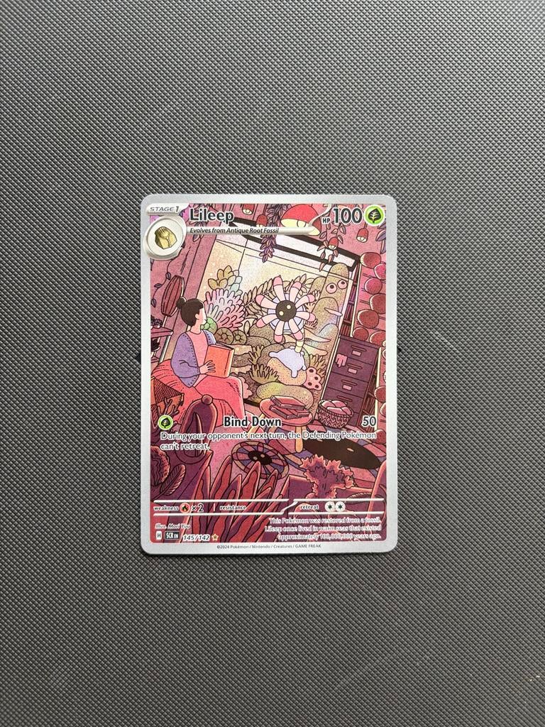 Pokémon kaart: Lileep - 143/162, Ophalen of Verzenden, Zo goed als nieuw, Losse kaart