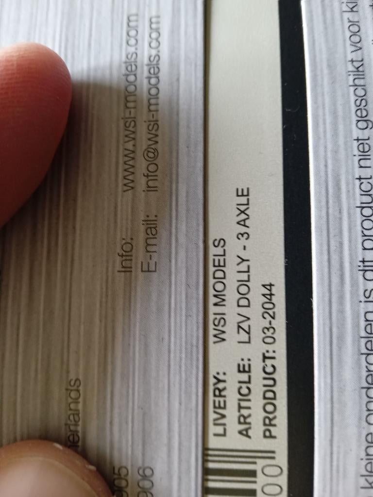 Wsi lzv dolly, Ophalen of Verzenden, Zo goed als nieuw, Bus of Vrachtwagen, Wsi