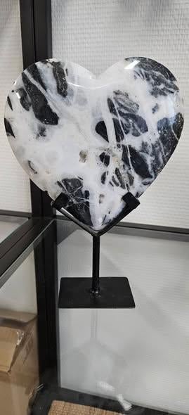 Zebra jaspis hart, Ophalen of Verzenden