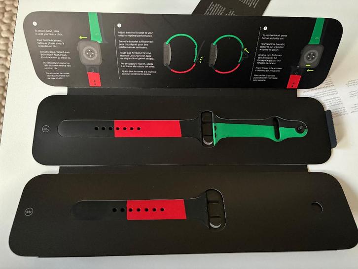 Apple Watch Black Unity Sport Band 42/44/45/46/49 mm, Telecommunicatie, Wearable-accessoires, Zo goed als nieuw, Bandje, Ophalen of Verzenden