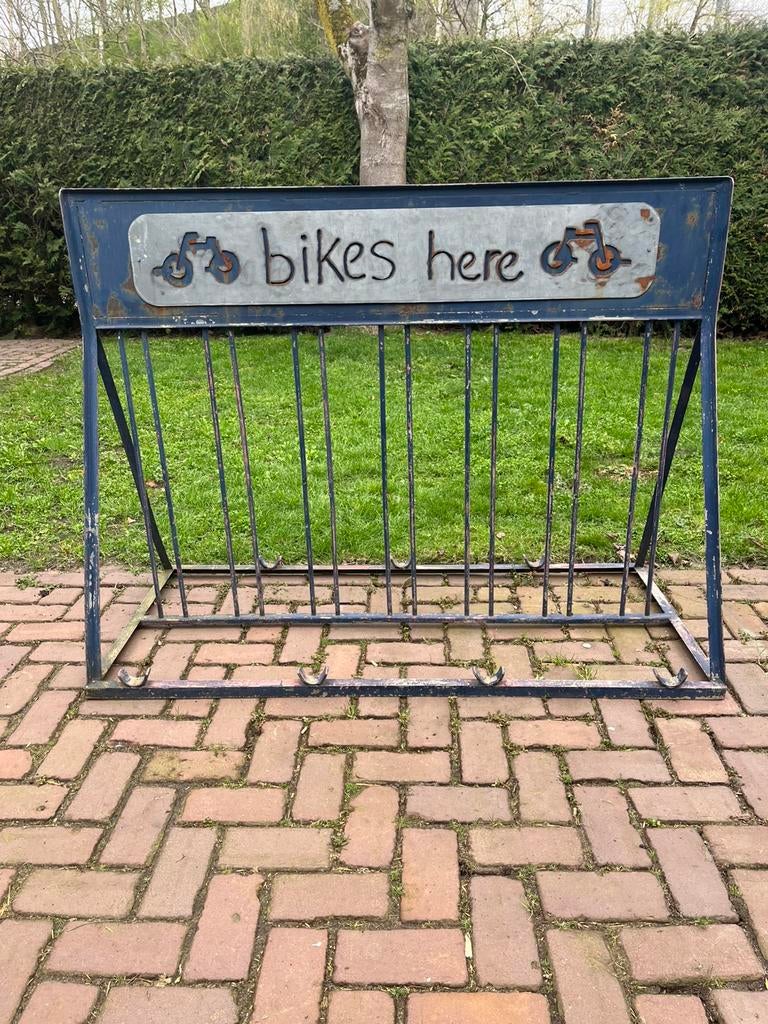 Fietsenrek reclame, Ophalen of Verzenden, Gebruikt