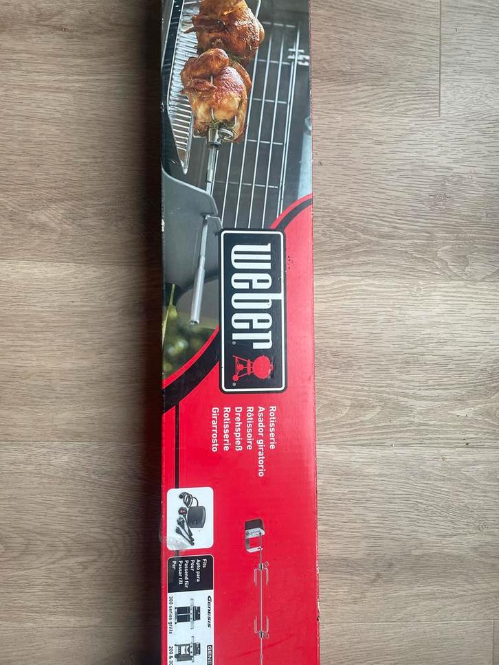 Weber Rotisserie Draaispit - Nieuwstaat, Tuin en Terras, Barbecue-accessoires, Zo goed als nieuw, Ophalen