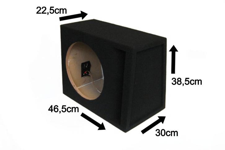 30 Liter 12'' Inch Gepoorte Subwoofer Kist Necom NE1212.2BR, Auto diversen, Autospeakers, Nieuw, Ophalen of Verzenden