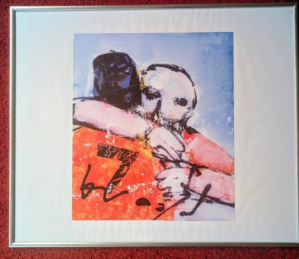 Herman Brood zeefdruk - gesigneerd, Ophalen