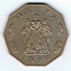 23-798 Malta 50 cent 1972, Ophalen of Verzenden, Overige landen, Losse munt