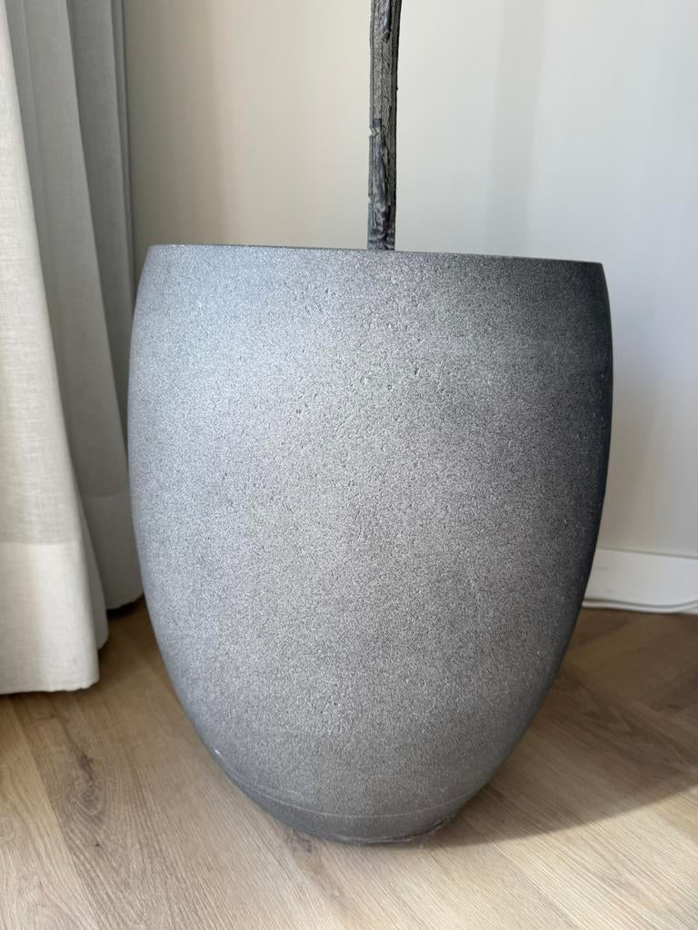 Grigio Tall Balloon M pot 40x40x50 Natural-Concrete, Tuin en Terras, Bloempotten, Ophalen, Rond, Zo goed als nieuw, Minder dan 40 cm