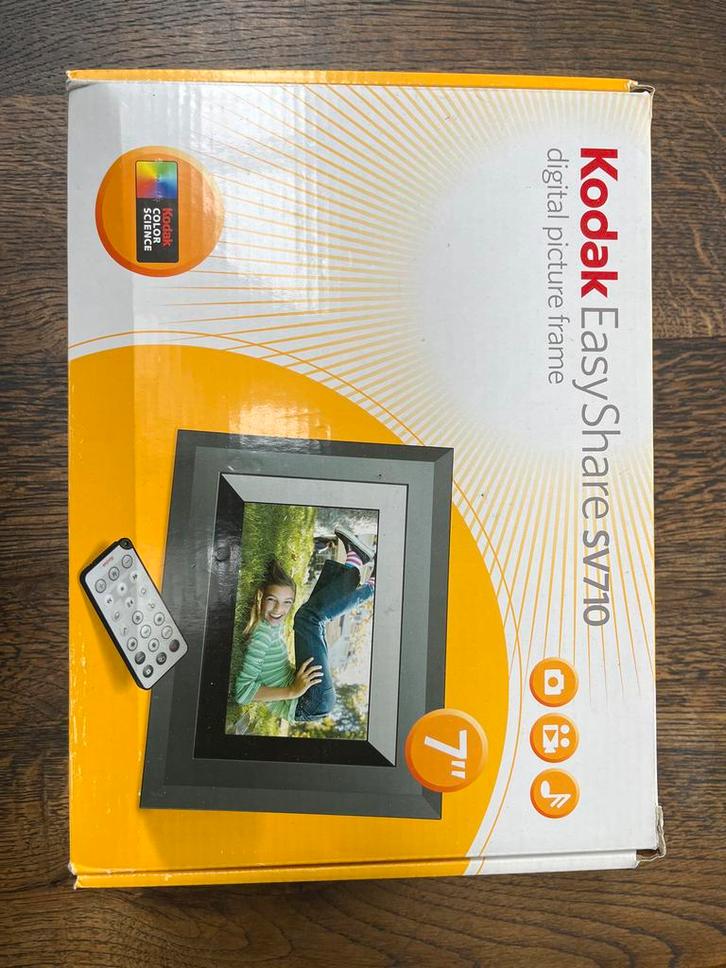 Kodak EasyShare SV710 Digitale Fotolijst 7 inch, Audio, Tv en Foto, Fotografie | Digitale fotolijsten, Zo goed als nieuw, Kleiner dan 8 inch