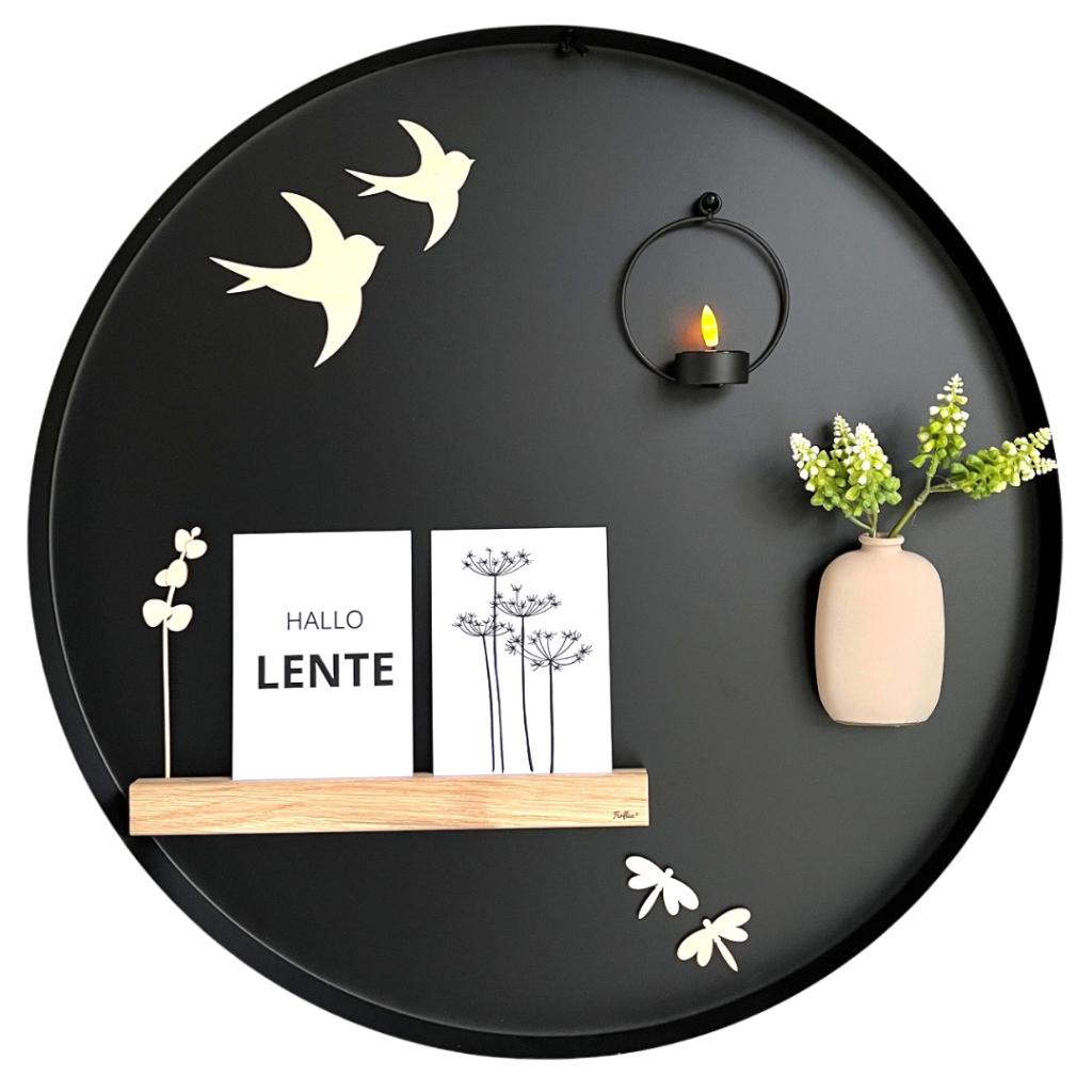 Magneetbord zwart rond 50cm, Huis en Inrichting, Woonaccessoires | Memoborden, Nieuw, Magneetbord, Ophalen of Verzenden