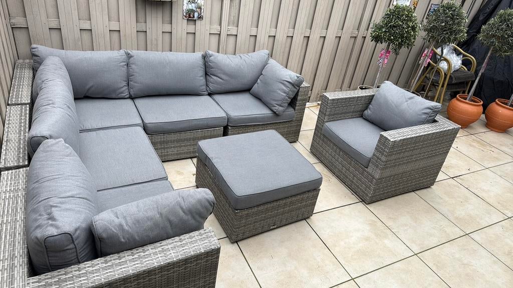 Tuinset, Ophalen, Zo goed als nieuw, Kunststof, Bank